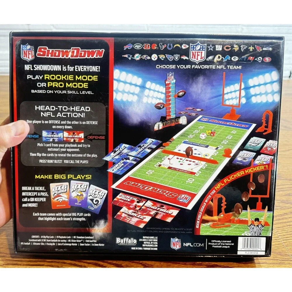 NFL Showdown Football‎ Board Game with all 32 teams, Buffalo Games,